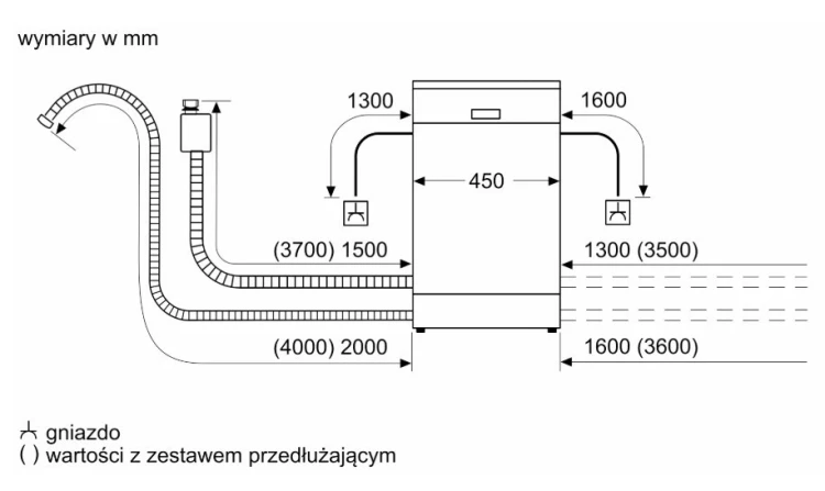 Bosch Zmywarka SPV4HKX12E Serie 4 Home Connect