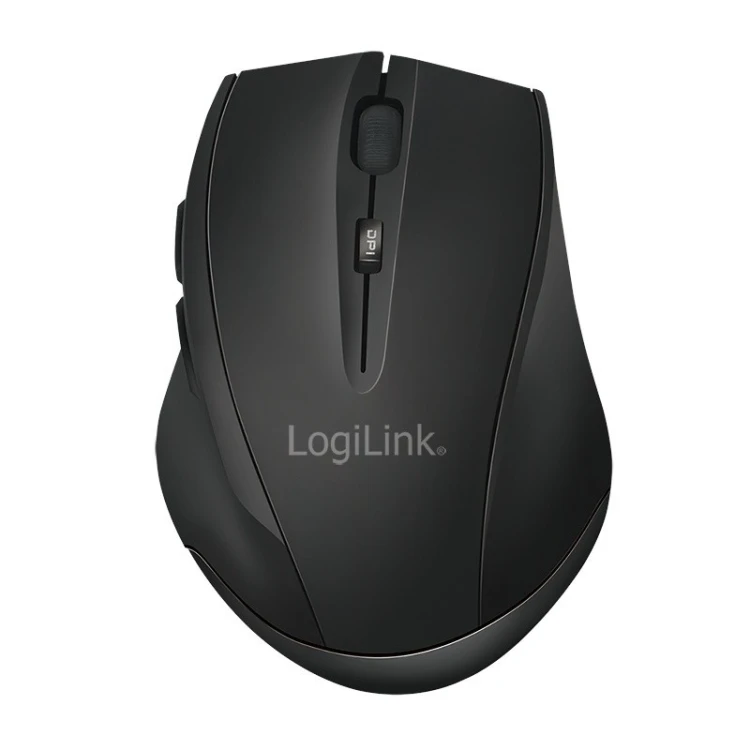 LogiLink Mysz bezprzewodowa BT 5.0,ergonomiczna, czarna