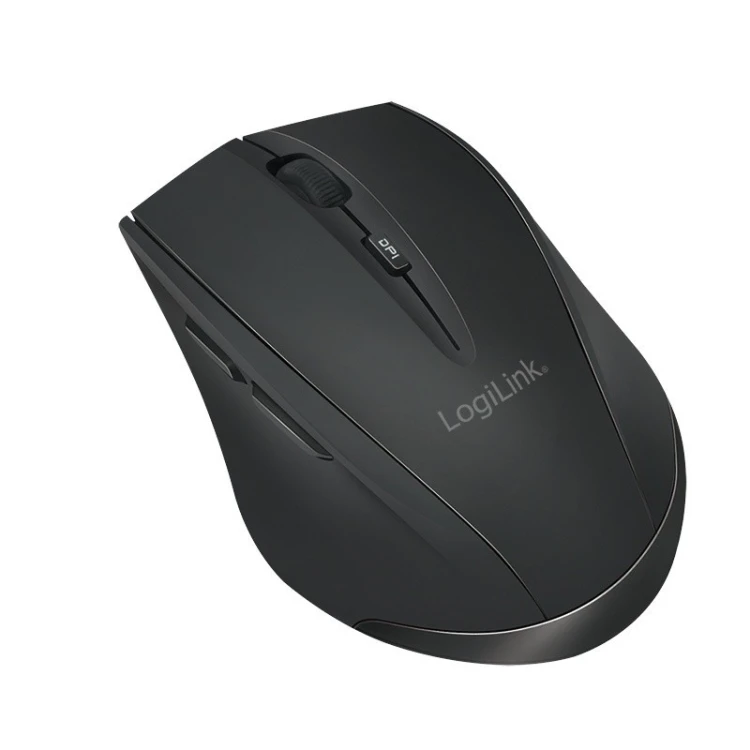 LogiLink Mysz bezprzewodowa BT 5.0,ergonomiczna, czarna