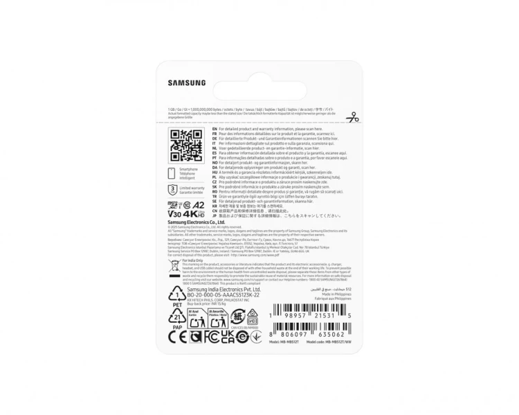 Samsung Karta pamięci MB-MB512T/WW T7 microSD 512GB