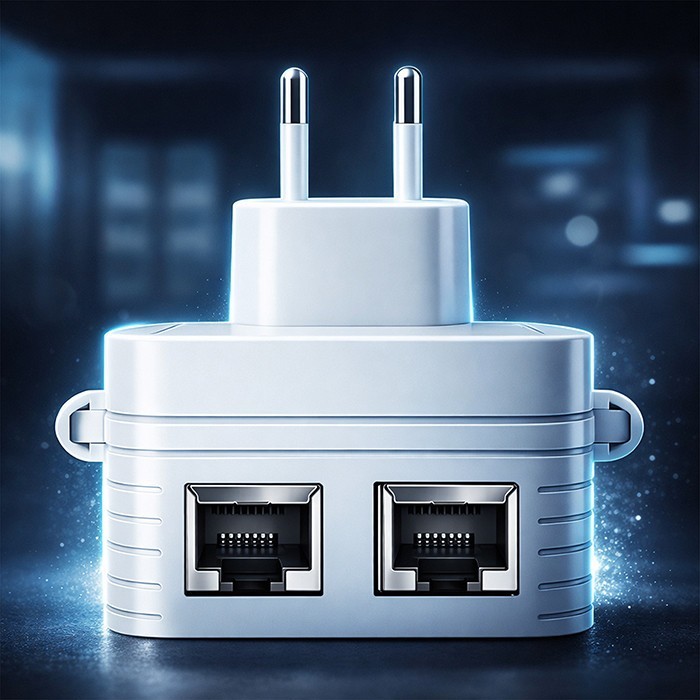 Qoltec Wzmacniacz sygnału WiFi | Repeater | Access Point | 300Mb/s | 6  anten | 2xRJ45