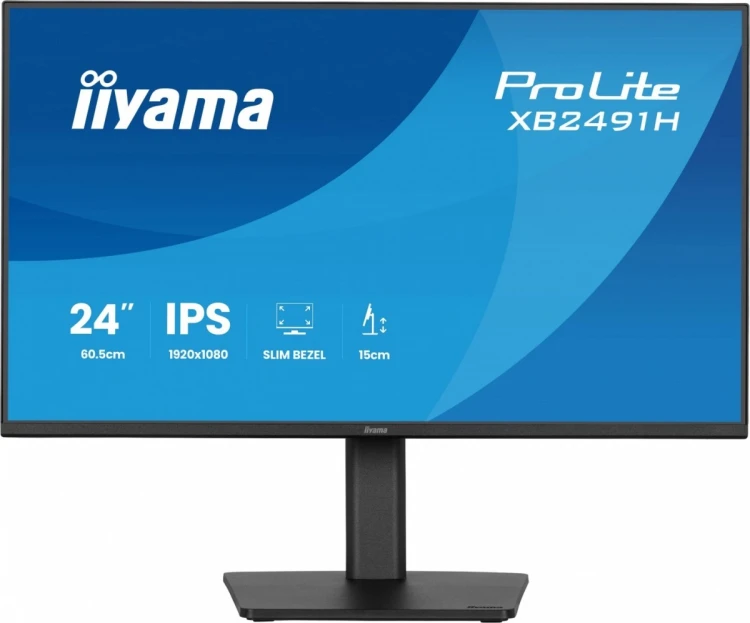 IIYAMA Monitor 24 cale XB2491H-B1 IPS, HDMI, DP, 1ms, 350cd, 1500:1, 120Hz, HAS150 (PIVOT)