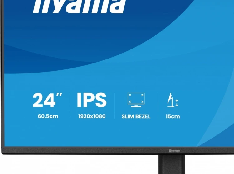 IIYAMA Monitor 24 cale XB2491H-B1 IPS, HDMI, DP, 1ms, 350cd, 1500:1, 120Hz, HAS150 (PIVOT)