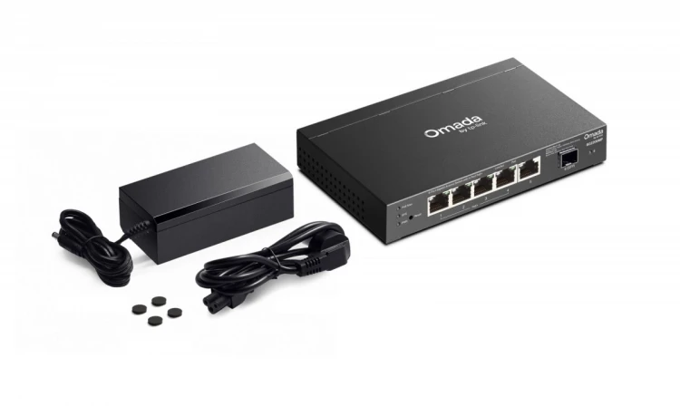 TP-LINK Przełącznik SG2206MP Omada, 6 portów gigabitowych w tym 4 porty PoE+