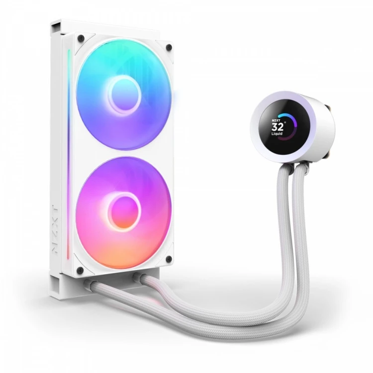 NZXT Chłodzenie wodne KRAKEN PLUS 240 RGB LCD białe