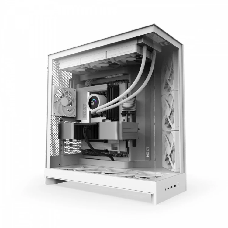 NZXT Obudowa H9 Flow Midi Tower z oknem biała