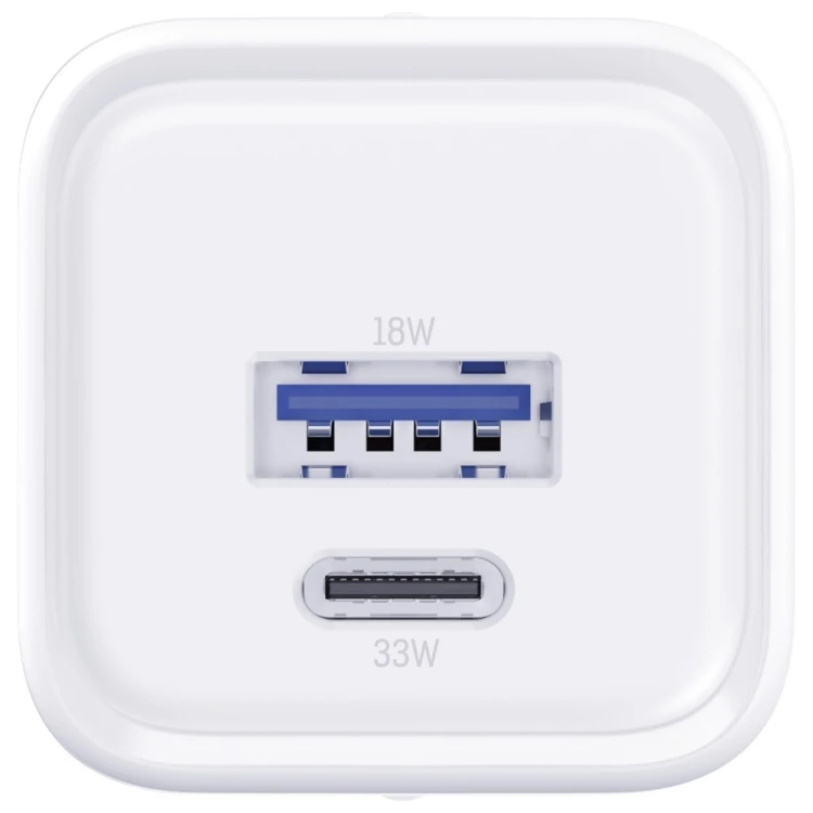 3MK Ładowarka sieciowa Hyper Charger PD 33W GaN QC4+ PPS AFC FCP SCP USB-A USB-C biała