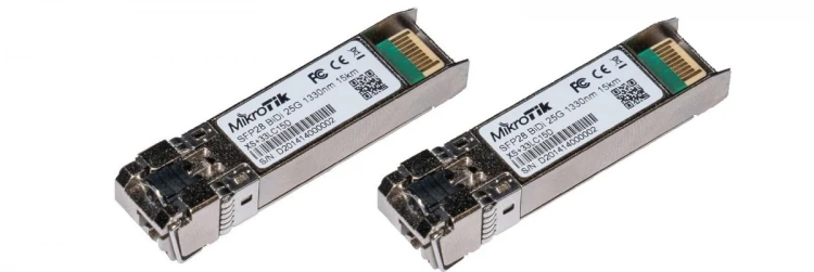 Mikrotik Zestaw modułów SFP1.25G 10GSF P+25G SFP28 XS+2733LC15D
