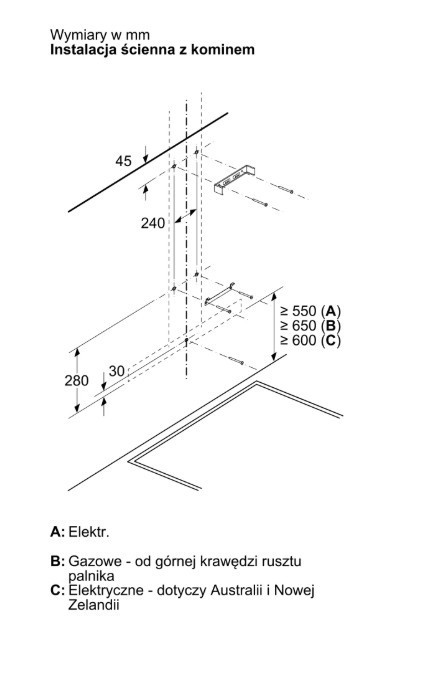 Bosch Okap DWB67DN60 Serie 6 60 czarny