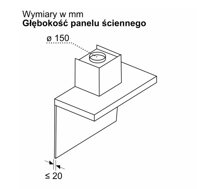 Bosch Okap DWB93BC30  Serie 2 90 Metal look