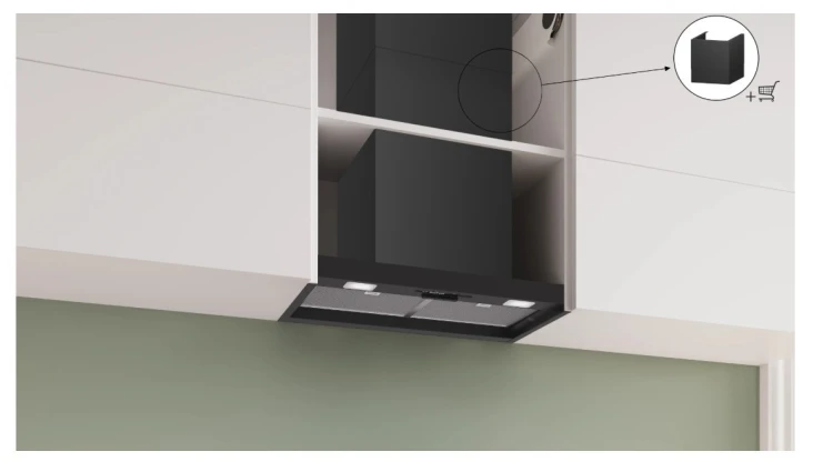 Bosch Okap zintegrowany DBB63BC60  Serie 2 czarny