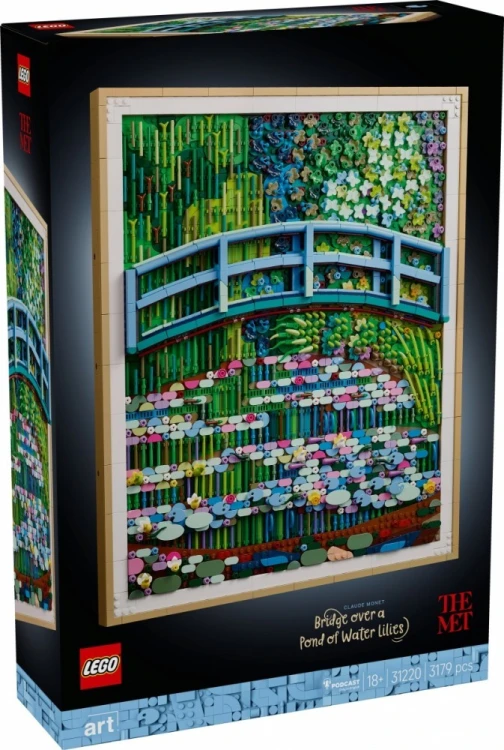 LEGO Klocki ART 31220 Claude Monet - Most nad stawem z liliami wodnymi