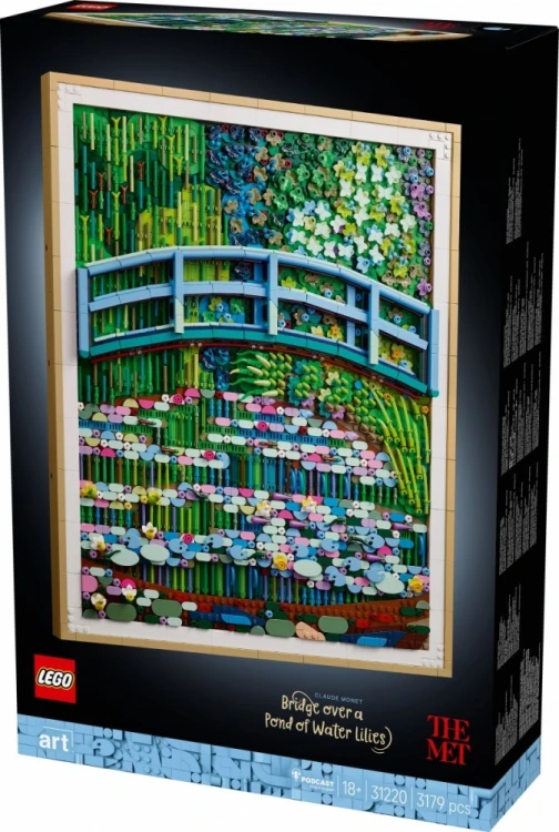 LEGO Klocki ART 31220 Claude Monet - Most nad stawem z liliami wodnymi
