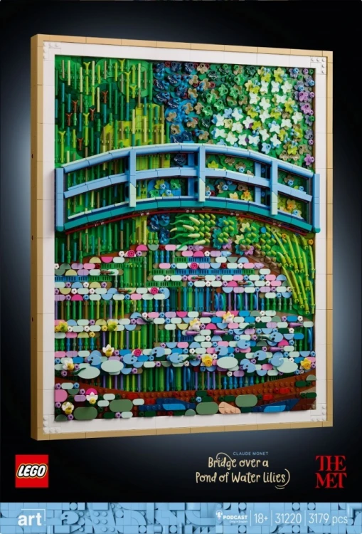 LEGO Klocki ART 31220 Claude Monet - Most nad stawem z liliami wodnymi