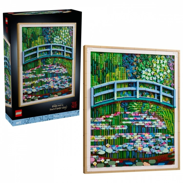 LEGO Klocki ART 31220 Claude Monet - Most nad stawem z liliami wodnymi