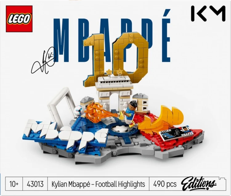 LEGO Klocki Editions 43013 Kylian Mbappé - piłkarskie momenty