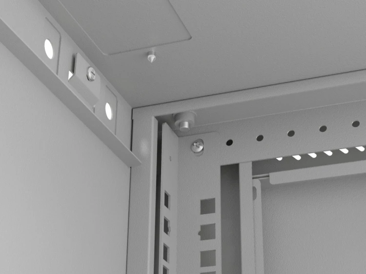 Lanberg Szafa instalacyjna rack wisząca 19 cali 12U 540x350 szara drzwi przeszklone (flat pack)
