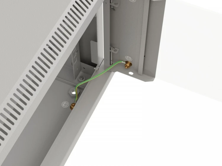 Lanberg Szafa instalacyjna rack wisząca 19 cali 12U 540x350 szara drzwi przeszklone (flat pack)