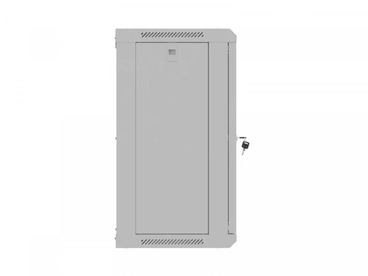 Lanberg Szafa instalacyjna rack wisząca 19 cali 12U 540x350 szara drzwi przeszklone (flat pack)