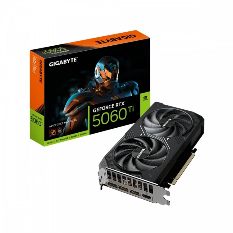 Gigabyte Karta graficzna GeForce RTX 5060 Ti WINDFORCE MAX OC 8G 128BIT GDDR7 3DP/HDMI