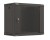 Lanberg Szafa instalacyjna rack wisząca 19" 540x350 czarna drzwi przeszklone ( flat pack)