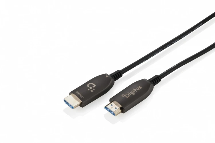Digitus Kabel połączeniowy hybrydowy HDMI AOC | HDMI-A męski-męski | HDMI 2.1 | UHD-2 8K@60Hz | 48Gbps |HDR, eARC, HDCP 2.2, CEC | 40m