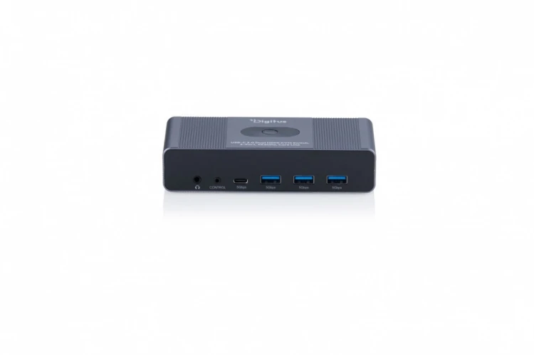 Digitus Przełącznik / Switch KVM HDMI 2x2 | UHD 4K@60Hz | 3x USB-A 3.1 Gen1 | 1x USB-C USB 3.1 Gen1 | Audio | Core Line