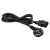 Qoltec Kabel zasilający | wtyczka kątowa SCHUKO CEE 7/7 (E/F) | IEC C13 | 3x0.75mm2 | Czysta miedź Cu | 2m