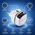 Qoltec Ładowarka sieciowa GaN 65W | USB-C PD PPS | 5-20V | 3-3.25A |    wysuwany kabel