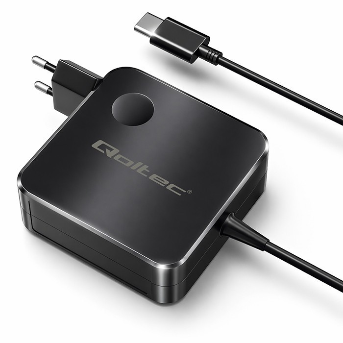 Qoltec Ładowarka sieciowa GaN 100W | USB-C PD | 5-20V | 3-5A