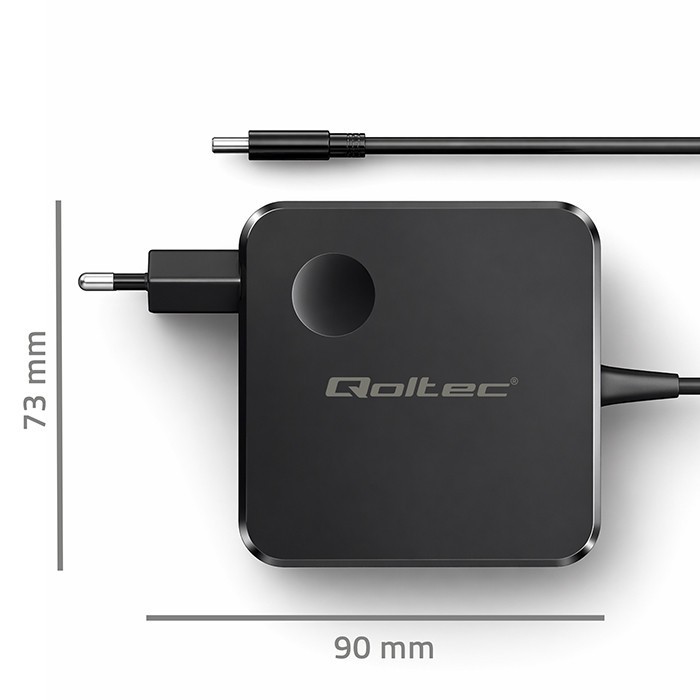 Qoltec Ładowarka sieciowa GaN 100W | USB-C PD | 5-20V | 3-5A