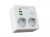 BLOW Rozgałęźnik R-20 PR 2-GNIAZDA + 2USB + USB-C biały