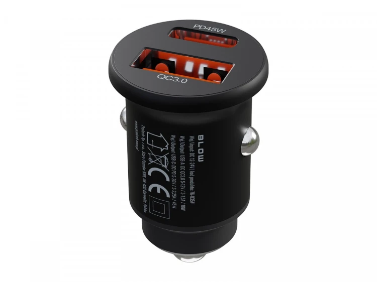 BLOW Ładowarka samochodowa G50B USB-A, USB-C 45W