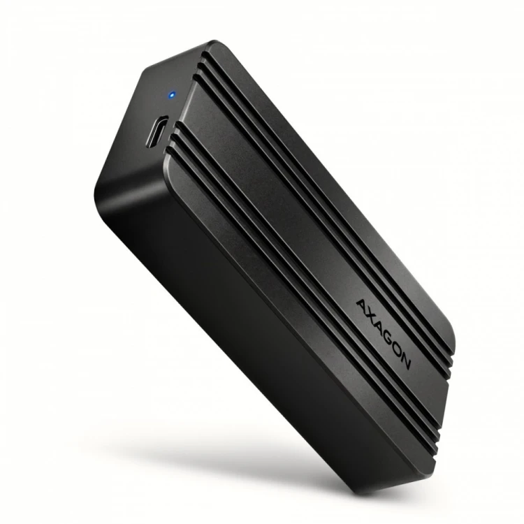 AXAGON EEM2-40G Obudowa zewnętrzna aluminiowa USB4 Gen 3x2 M.2 SSD NVMe 40Gbps passive, USB-C cable, silicon sleeve