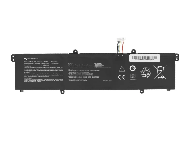 Movano Bateria B31N1911 C31N1911 Asus VivoBook Flip 14 X421 TM420 R413 K413FA - 3600 mAh (41 Wh)