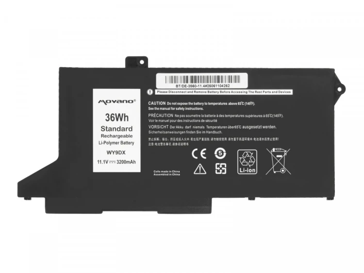 Movano Bateria WY9DX Dell Latitude 5520 5420 Precision 3560 - 3200 mAh (36 Wh)