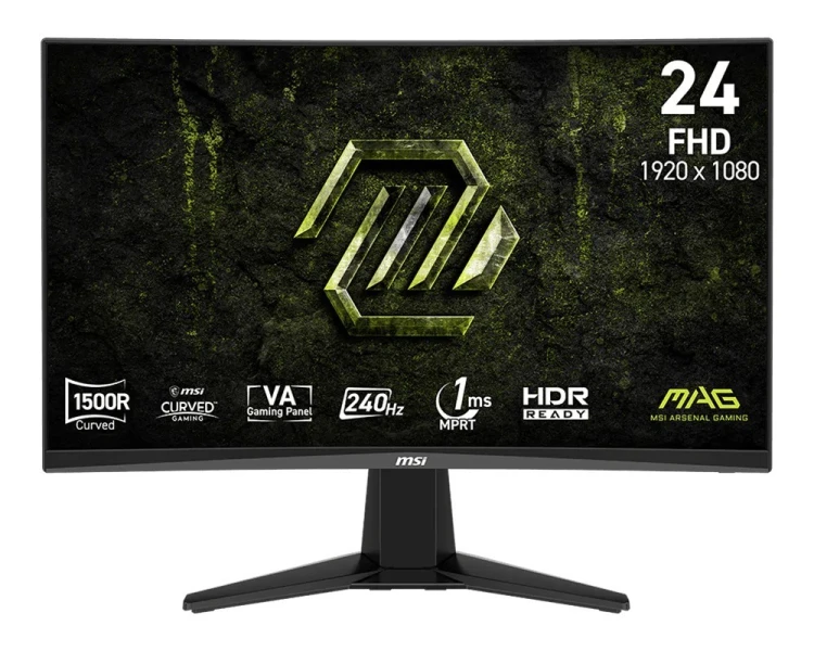 MSI Monitor 23.6 cala MAG 245C X24 LED/FHD/Curved/240Hz/czarny