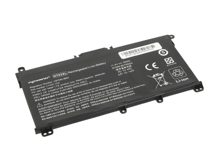 Movano Bateria HT03XL do HP 240 250 255 256 G7 340 348 G5 - 3400 mAh (39 Wh)