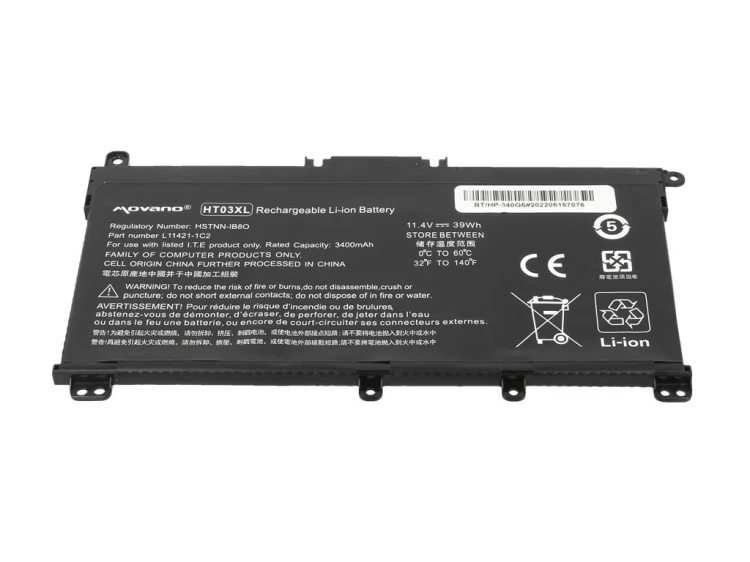 Movano Bateria HT03XL do HP 240 250 255 256 G7 340 348 G5 - 3400 mAh (39 Wh)