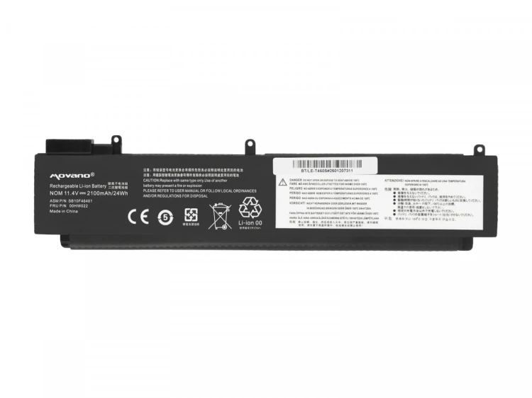 Movano Bateria do Lenovo ThinkPad T460s T470s - tylna - 2100 mAh (24 Wh)