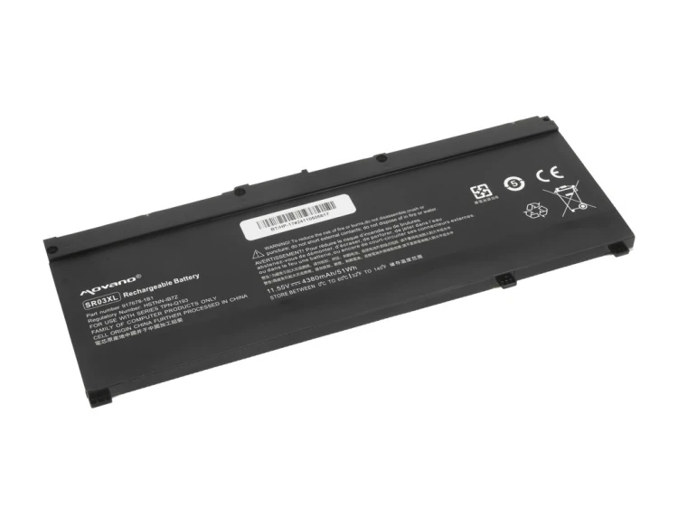 Movano Bateria SR03XL do HP Gaming 15 17 Omen 15-DC - 4380 mAh (51 Wh)