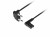 Lanberg Kabel zasilający EURO ( radiowy) CEE 7/16 - IEC 320 C7 3m kątowy VDE czarny