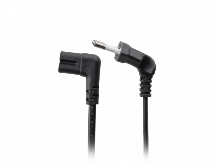 Lanberg Kabel zasilający EURO ( radiowy) CEE 7/16 - IEC 320 C7 3m kątowy VDE czarny