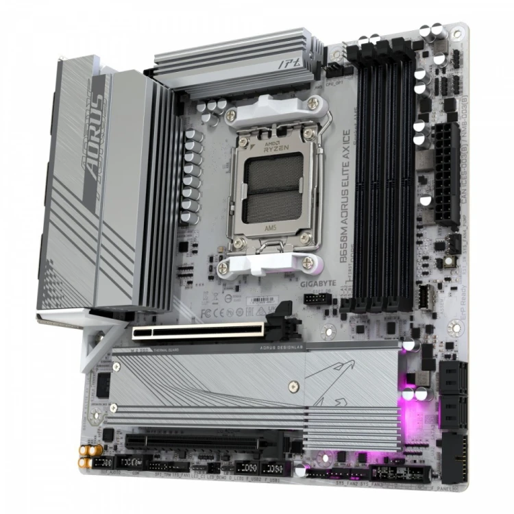 Gigabyte Płyta główna B650M A ELITE AX ICE HDMI/DP M2 m.ATX