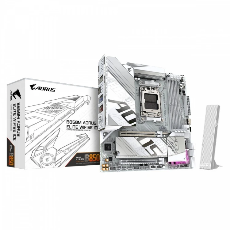 Gigabyte Płyta główna B850M A ELT WF6E ICE HDMI/DP M2 m.ATX