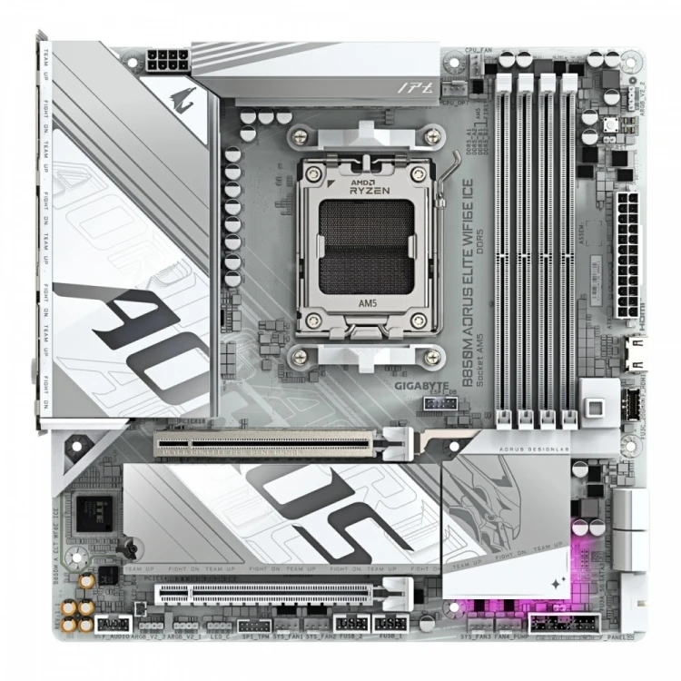Gigabyte Płyta główna B850M A ELT WF6E ICE HDMI/DP M2 m.ATX
