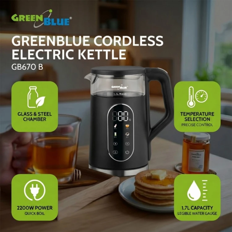 GreenBlue Czajnik bezprzewodowy GB670 B