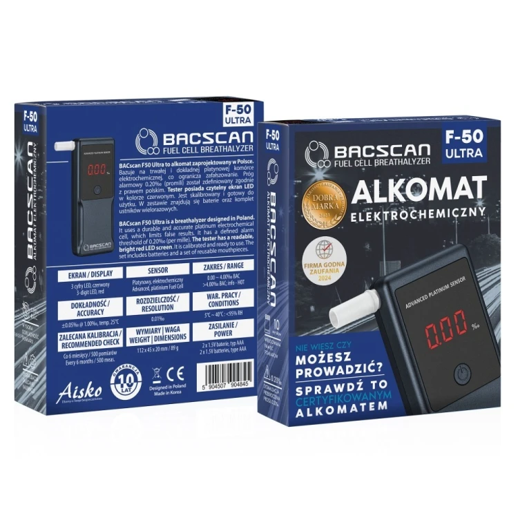 BACscan Alkomat elektrochemiczny F-50 ULTRA