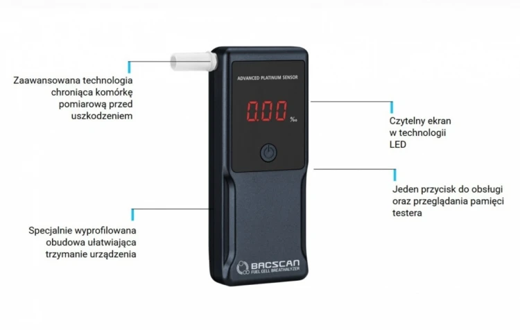 BACscan Alkomat elektrochemiczny F-50 ULTRA