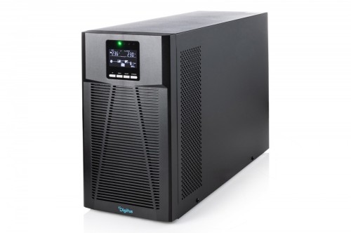 Digitus Zasilacz awaryjny UPS Online Tower 19" LCD 2000VA/2000W 4x12V/9Ah 8xC13 1xC14 USB RS232 RJ45 GŁ.460mm